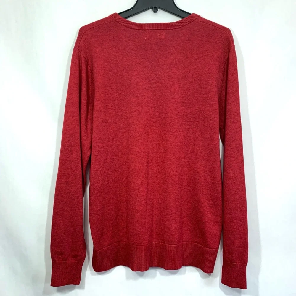 Goodfellow Men’s Red V-Neck Long Sleeve Sweater